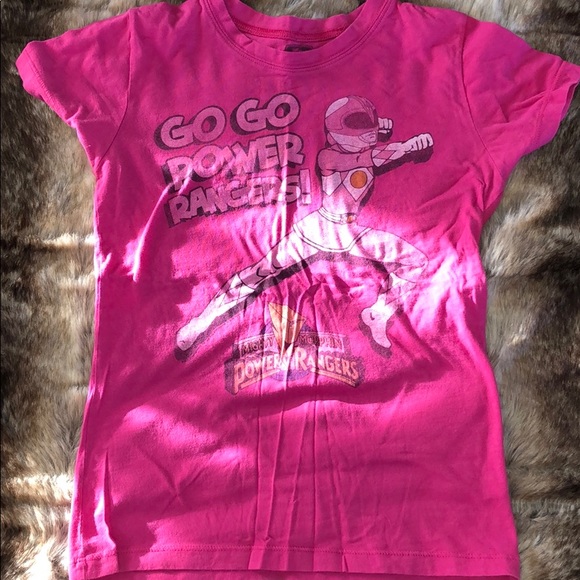 pink power ranger shirt